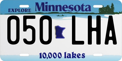 MN license plate 050LHA