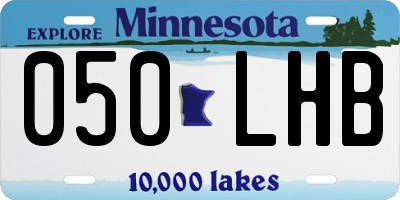 MN license plate 050LHB