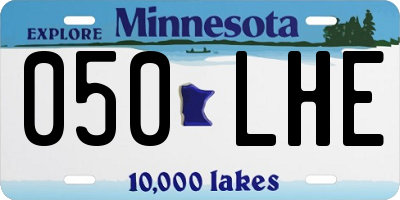 MN license plate 050LHE