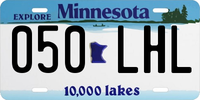 MN license plate 050LHL