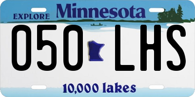 MN license plate 050LHS