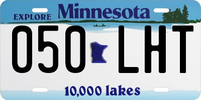 MN license plate 050LHT