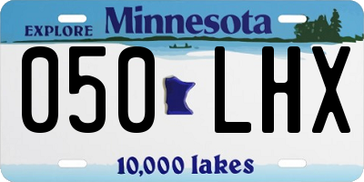 MN license plate 050LHX