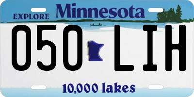 MN license plate 050LIH