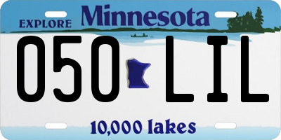 MN license plate 050LIL