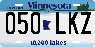 MN license plate 050LKZ