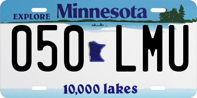 MN license plate 050LMU
