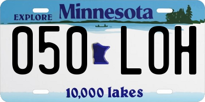 MN license plate 050LOH