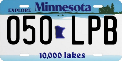 MN license plate 050LPB