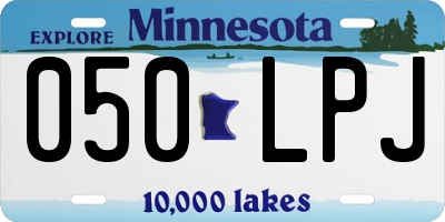 MN license plate 050LPJ