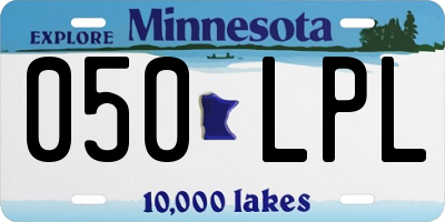 MN license plate 050LPL