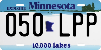 MN license plate 050LPP