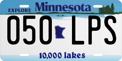 MN license plate 050LPS