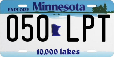 MN license plate 050LPT