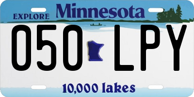 MN license plate 050LPY