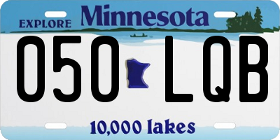 MN license plate 050LQB