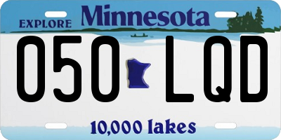 MN license plate 050LQD
