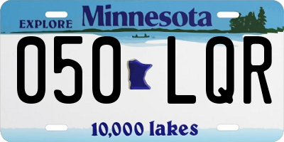 MN license plate 050LQR