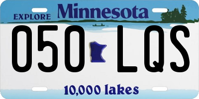 MN license plate 050LQS