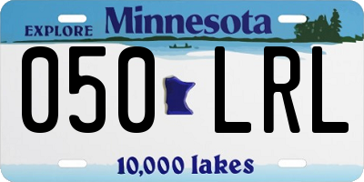MN license plate 050LRL
