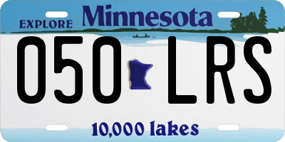 MN license plate 050LRS