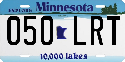MN license plate 050LRT