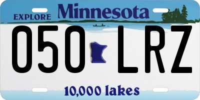 MN license plate 050LRZ
