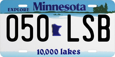 MN license plate 050LSB