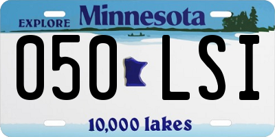 MN license plate 050LSI