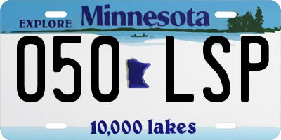 MN license plate 050LSP