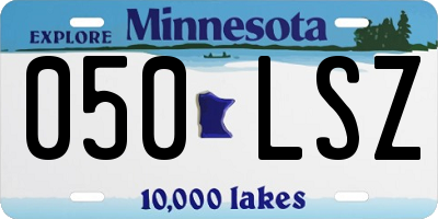 MN license plate 050LSZ