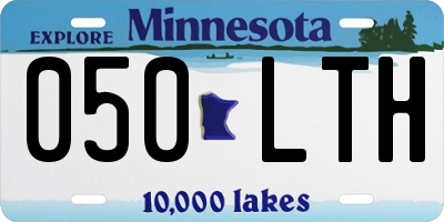 MN license plate 050LTH