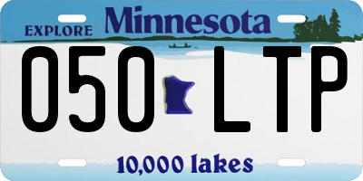MN license plate 050LTP