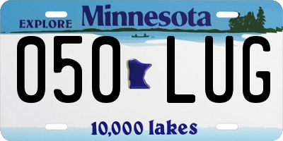 MN license plate 050LUG