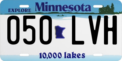 MN license plate 050LVH