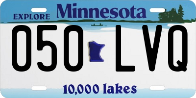 MN license plate 050LVQ