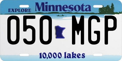 MN license plate 050MGP