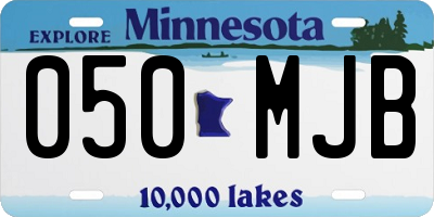 MN license plate 050MJB