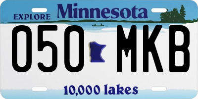 MN license plate 050MKB