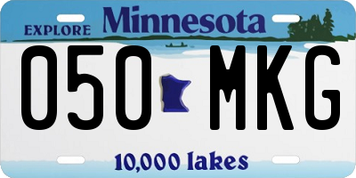 MN license plate 050MKG