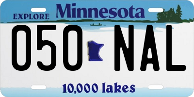 MN license plate 050NAL