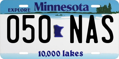 MN license plate 050NAS
