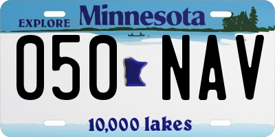 MN license plate 050NAV