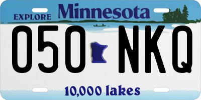 MN license plate 050NKQ