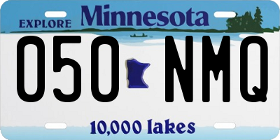MN license plate 050NMQ