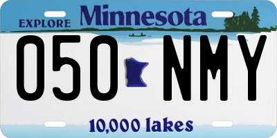 MN license plate 050NMY