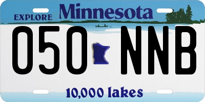 MN license plate 050NNB