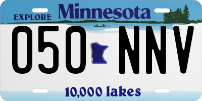 MN license plate 050NNV