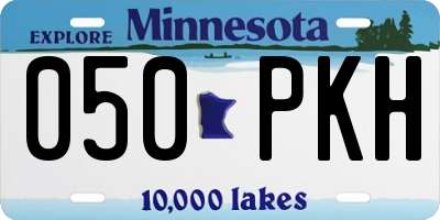 MN license plate 050PKH