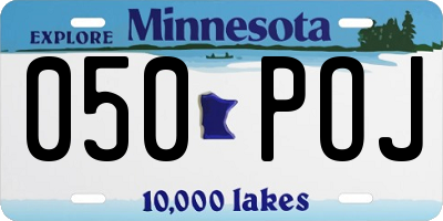 MN license plate 050POJ